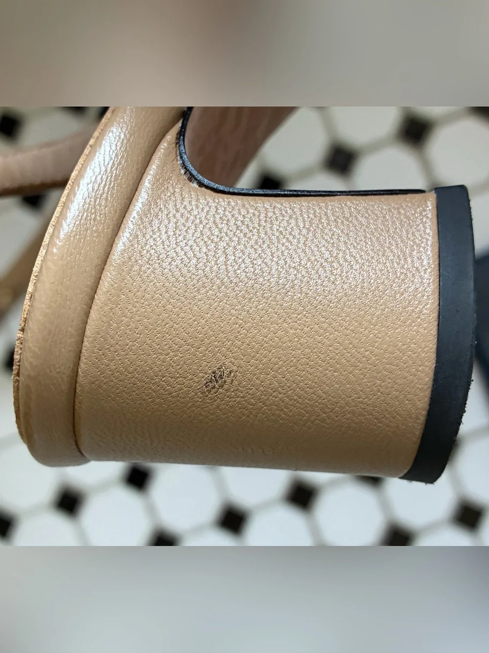 Quince Italian Leather 65mm Captoe Slingback Heel Sz 6.5